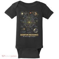 Quantum Mechanics Inspired Cosmic Space Science Baby Bodysuit thumb 0
