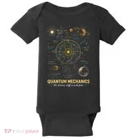 Quantum Mechanics Inspired Cosmic Space Science Baby Bodysuit thumb 0