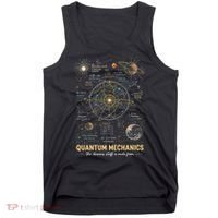Quantum Mechanics Inspired Cosmic Space Science Tank Top thumb 0