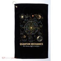 Quantum Mechanics Inspired Cosmic Space Science Golf Towel thumb 0