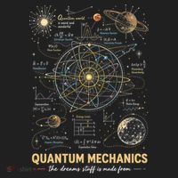 Quantum Mechanics Inspired Cosmic Space Science Golf Towel thumb 3