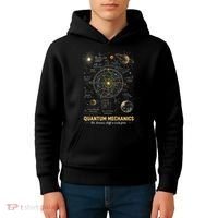 Quantum Mechanics Inspired Cosmic Space Science Kids Hoodie thumb 4
