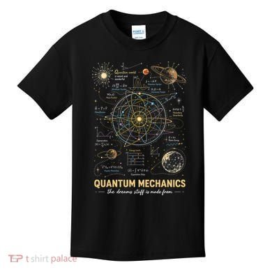 Quantum Mechanics Inspired Cosmic Space Science Kids T-Shirt