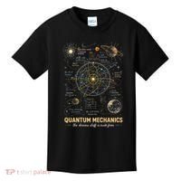 Quantum Mechanics Inspired Cosmic Space Science Kids T-Shirt thumb 0