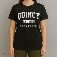 Quincy Massachusetts Ma Vintage Sports T-Shirt thumb 4