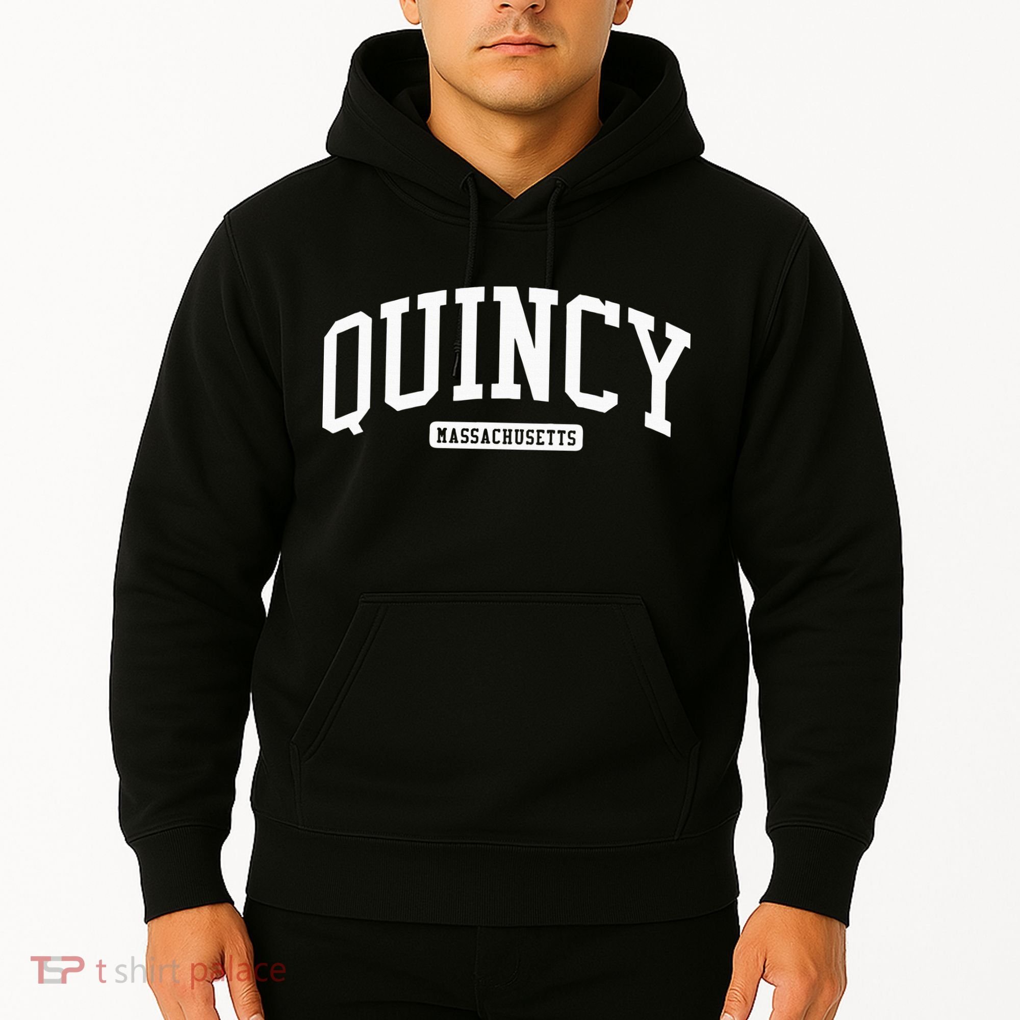 Quincy Massachusetts Ma College Style Hoodie