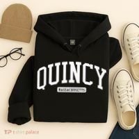 Quincy Massachusetts Ma College Style Hoodie thumb 4