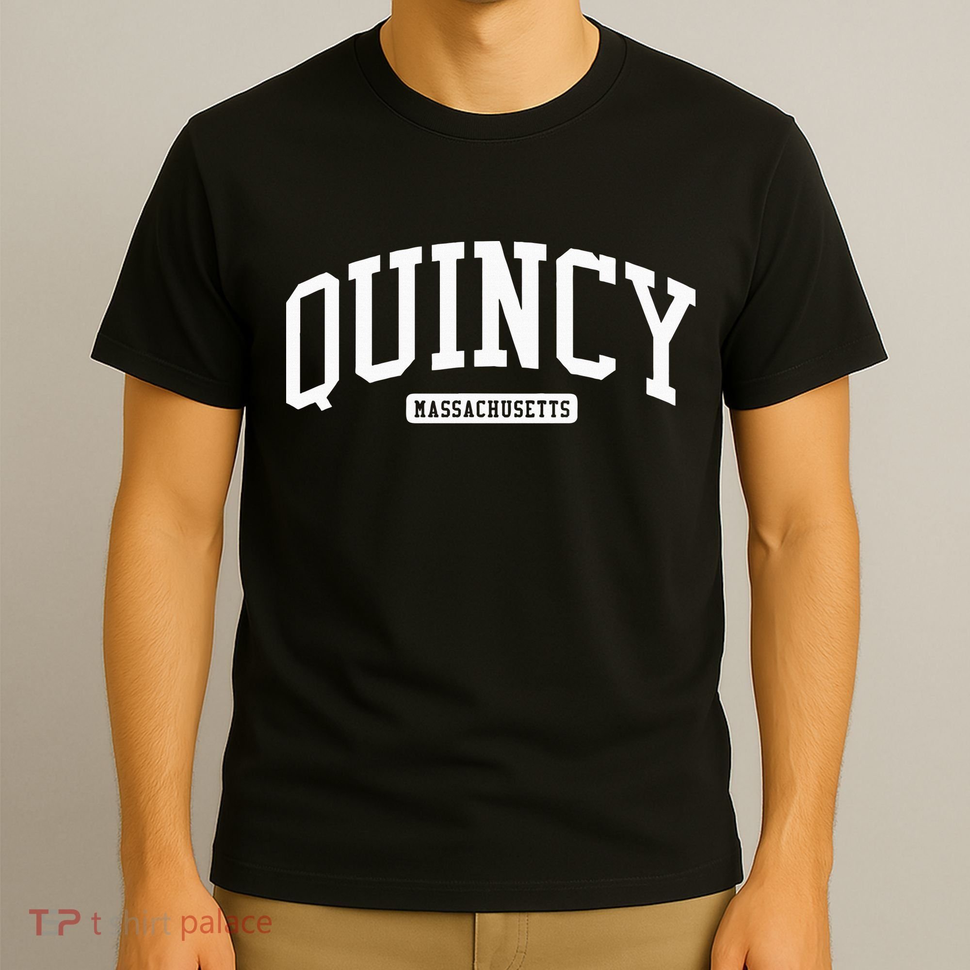 Quincy Massachusetts Ma College Style T-Shirt