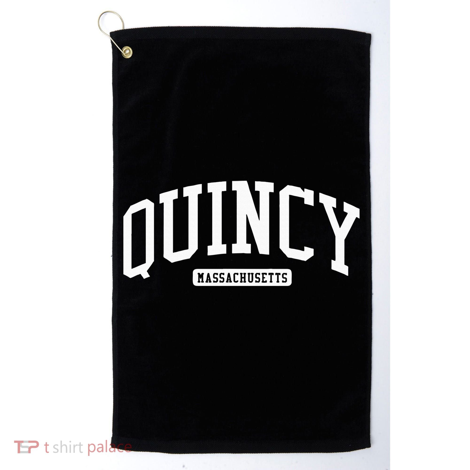 Quincy Massachusetts Ma College Style Golf Towel