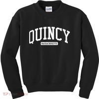 Quincy Massachusetts Ma College Style Kids Sweatshirt thumb 0