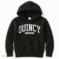 Quincy Massachusetts Ma College Style Kids Hoodie thumb 0