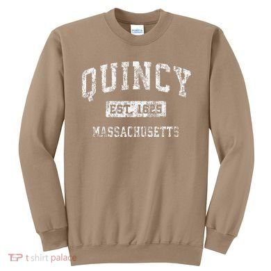 Quincy Massachusetts Ma Vintage Established Sweatshirt
