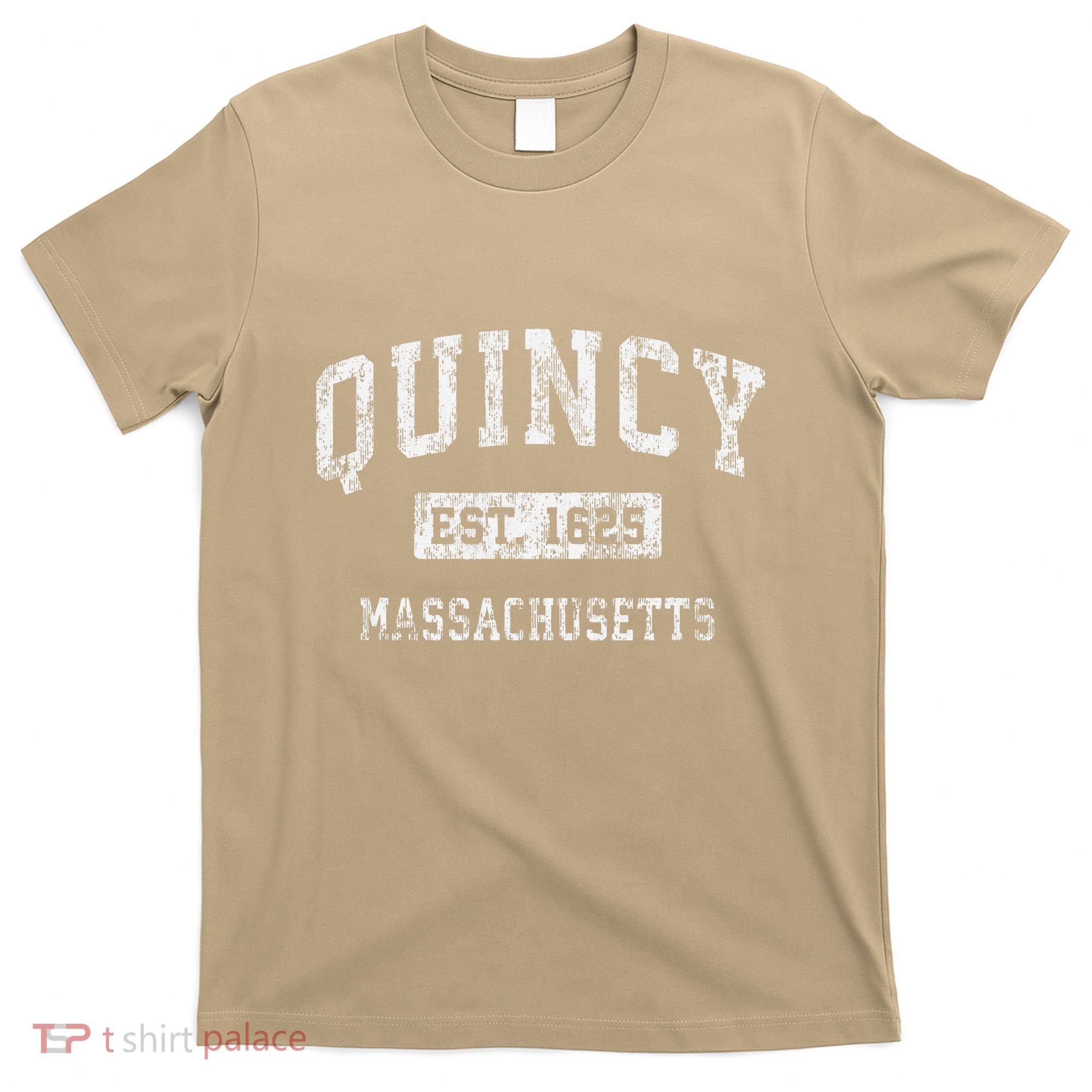 Quincy Massachusetts Ma Vintage Established T-Shirt