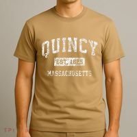 Quincy Massachusetts Ma Vintage Established T-Shirt thumb 3
