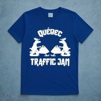 Quebec Moose Snowmobile Traffic Jam For Rider Gift T-Shirt thumb 5