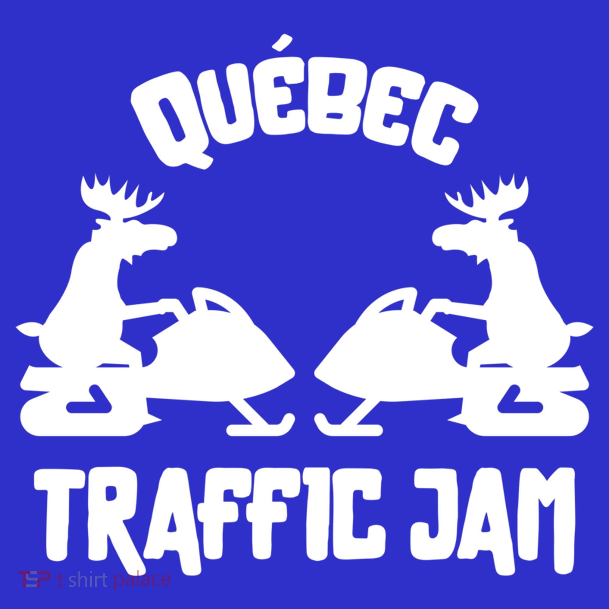Quebec Moose Snowmobile Traffic Jam For Rider Gift Baby Bodysuit