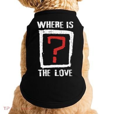 Question Mark Where Is The Love Doggie Tank