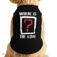 Question Mark Where Is The Love Doggie Tank thumb 0