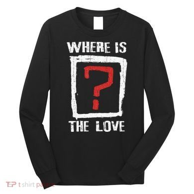 Question Mark Where Is The Love Long Sleeve Shirt