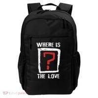 Question Mark Where Is The Love Backpack thumb 0