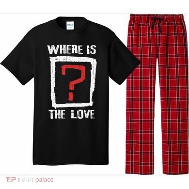 Question Mark Where Is The Love Pajama Set