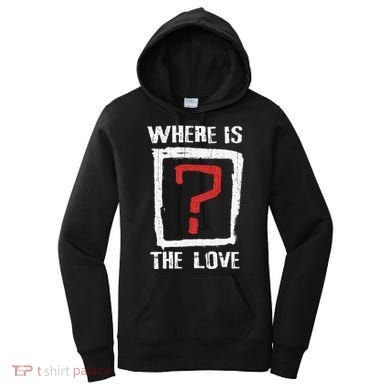 Question Mark Where Is The Love Women's Hoodie