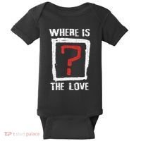 Question Mark Where Is The Love Baby Bodysuit thumb 0