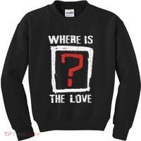 Question Mark Where Is The Love Kids Sweatshirt thumb 0