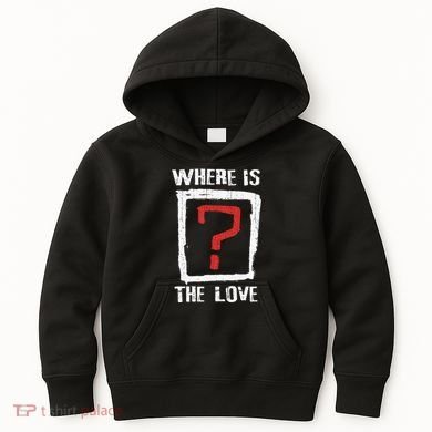 Question Mark Where Is The Love Kids Hoodie