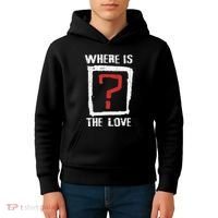 Question Mark Where Is The Love Kids Hoodie thumb 4
