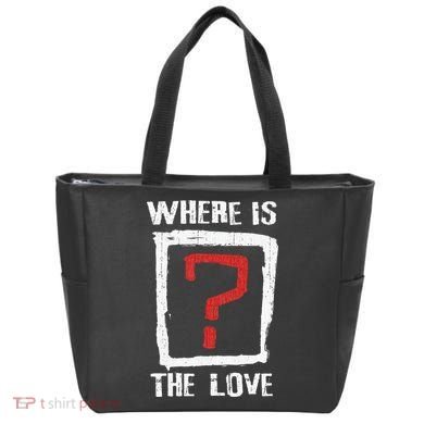 Question Mark Where Is The Love Tote Bag