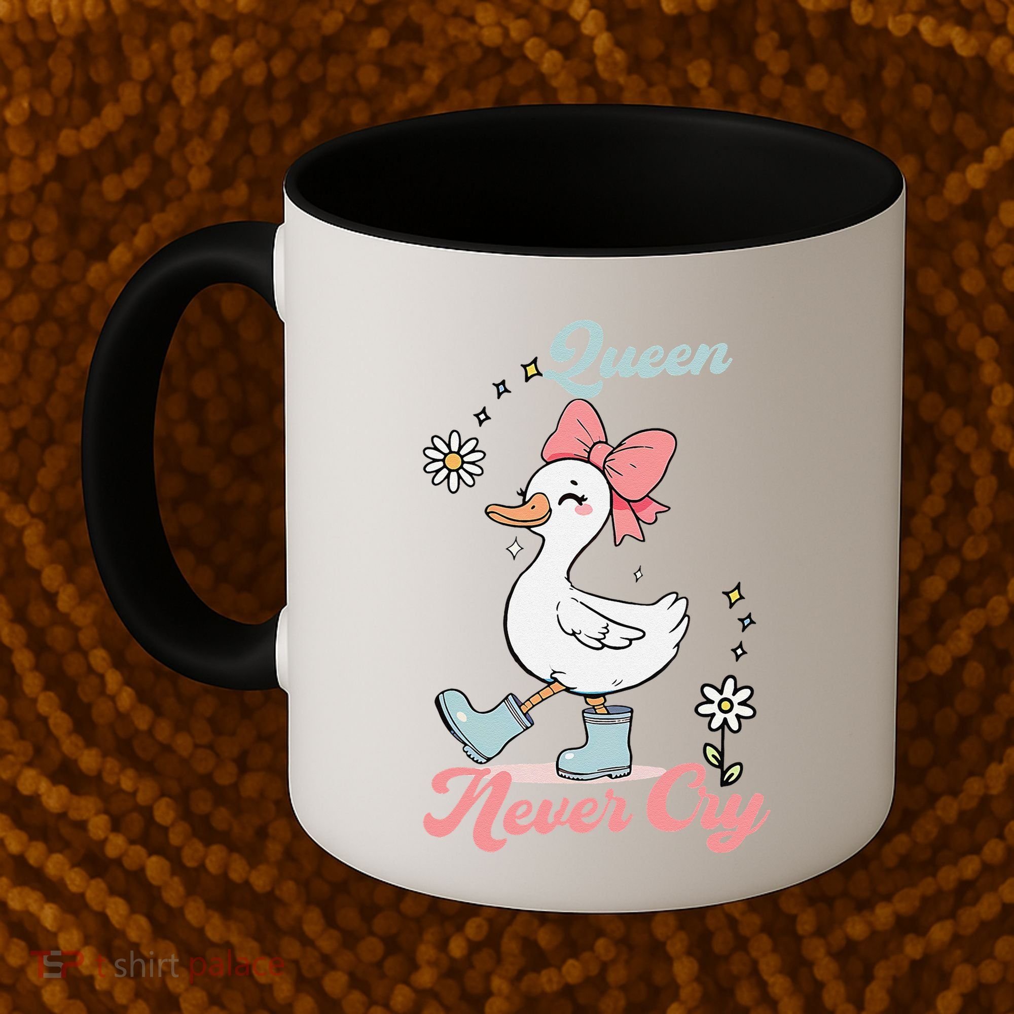 Queen Never Cry Funny Meme Goose Silly Sarcastic Women Coffee Mug