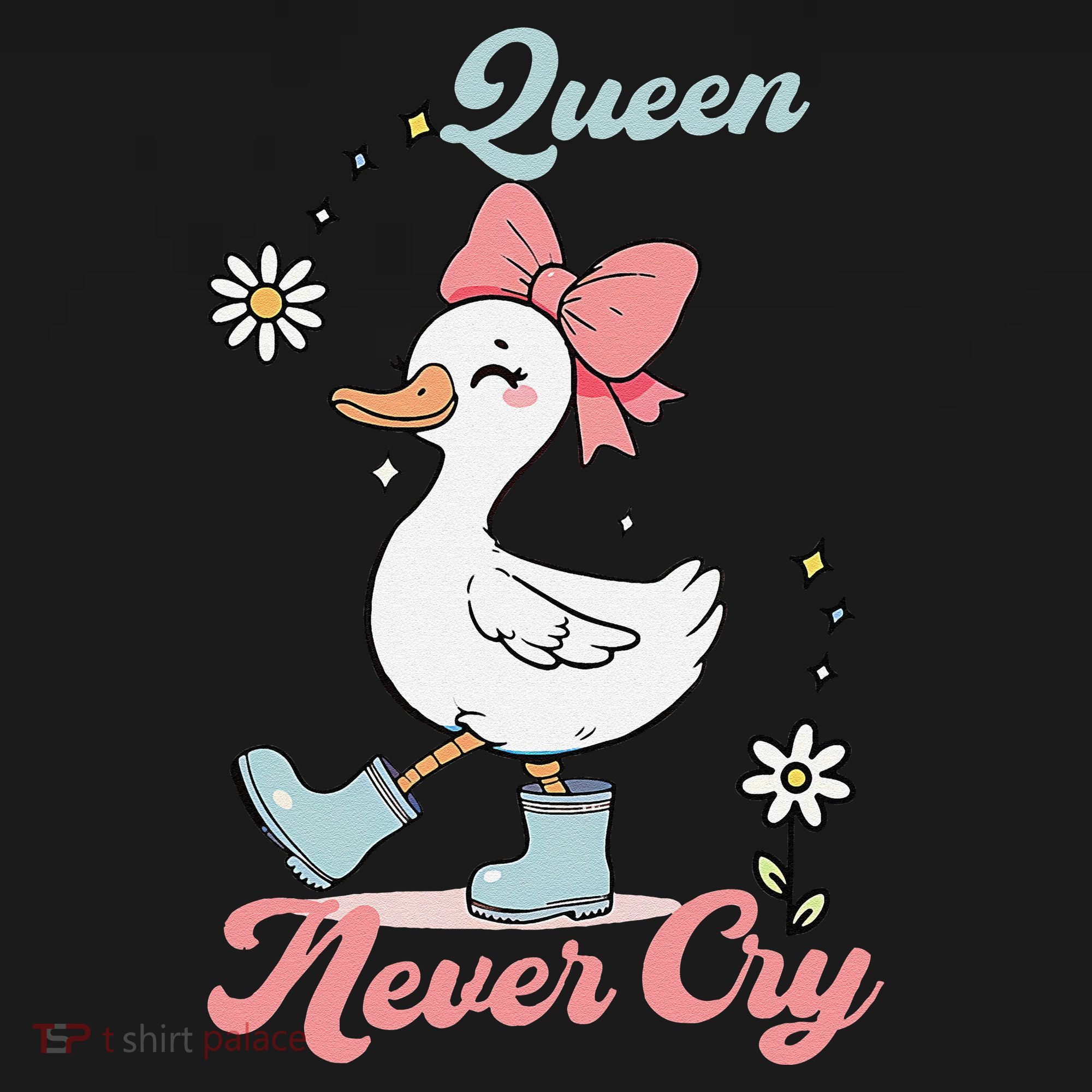 Queen Never Cry Funny Meme Goose Silly Sarcastic Women Women's Tank Top