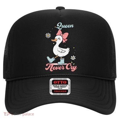 Queen Never Cry Funny Meme Goose Silly Sarcastic Women Hat