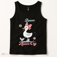 Queen Never Cry Funny Meme Goose Silly Sarcastic Women Tank Top thumb 2