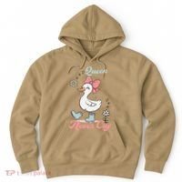 Queen Never Cry Funny Meme Goose Silly Sarcastic Women Hoodie thumb 0