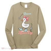 Queen Never Cry Funny Meme Goose Silly Sarcastic Women Long Sleeve Shirt thumb 0