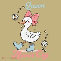 Queen Never Cry Funny Meme Goose Silly Sarcastic Women Sweatshirt thumb 2