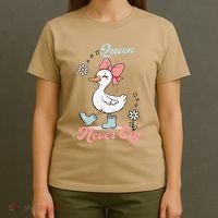 Queen Never Cry Funny Meme Goose Silly Sarcastic Women T-Shirt thumb 4