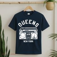 Queens NY Gifts New York NYC Boombox T-Shirt thumb 2