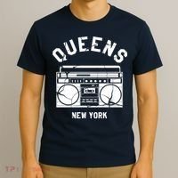 Queens NY Gifts New York NYC Boombox T-Shirt thumb 3