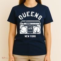 Queens NY Gifts New York NYC Boombox T-Shirt thumb 4