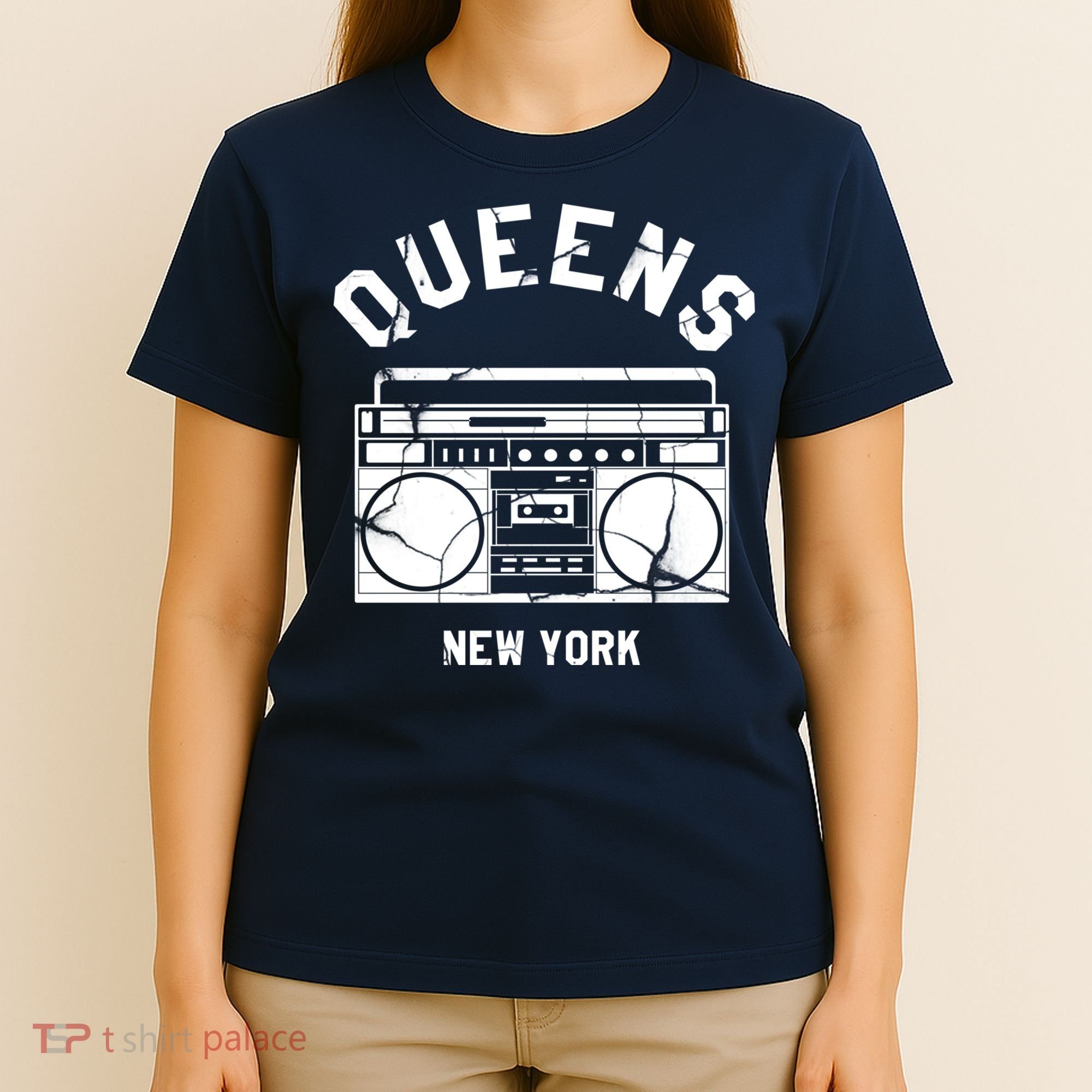 Queens NY Gifts New York NYC Boombox T-Shirt