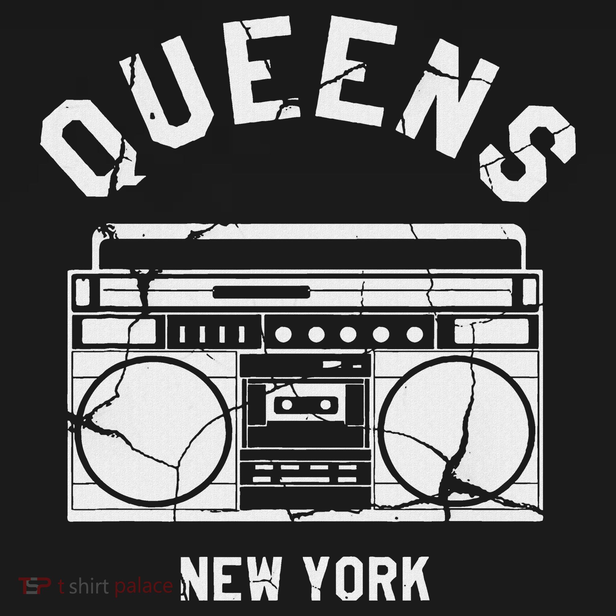 Queens Ny Gifts New York Nyc Boombox T-Shirt