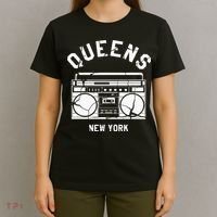 Queens Ny Gifts New York Nyc Boombox T-Shirt thumb 4