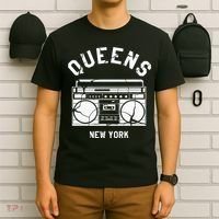Queens Ny Gifts New York Nyc Boombox T-Shirt thumb 6