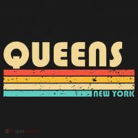 QUEENS NY NEW YORK Funny City Home Roots Retro 70s 80s Women's Hoodie thumb 2
