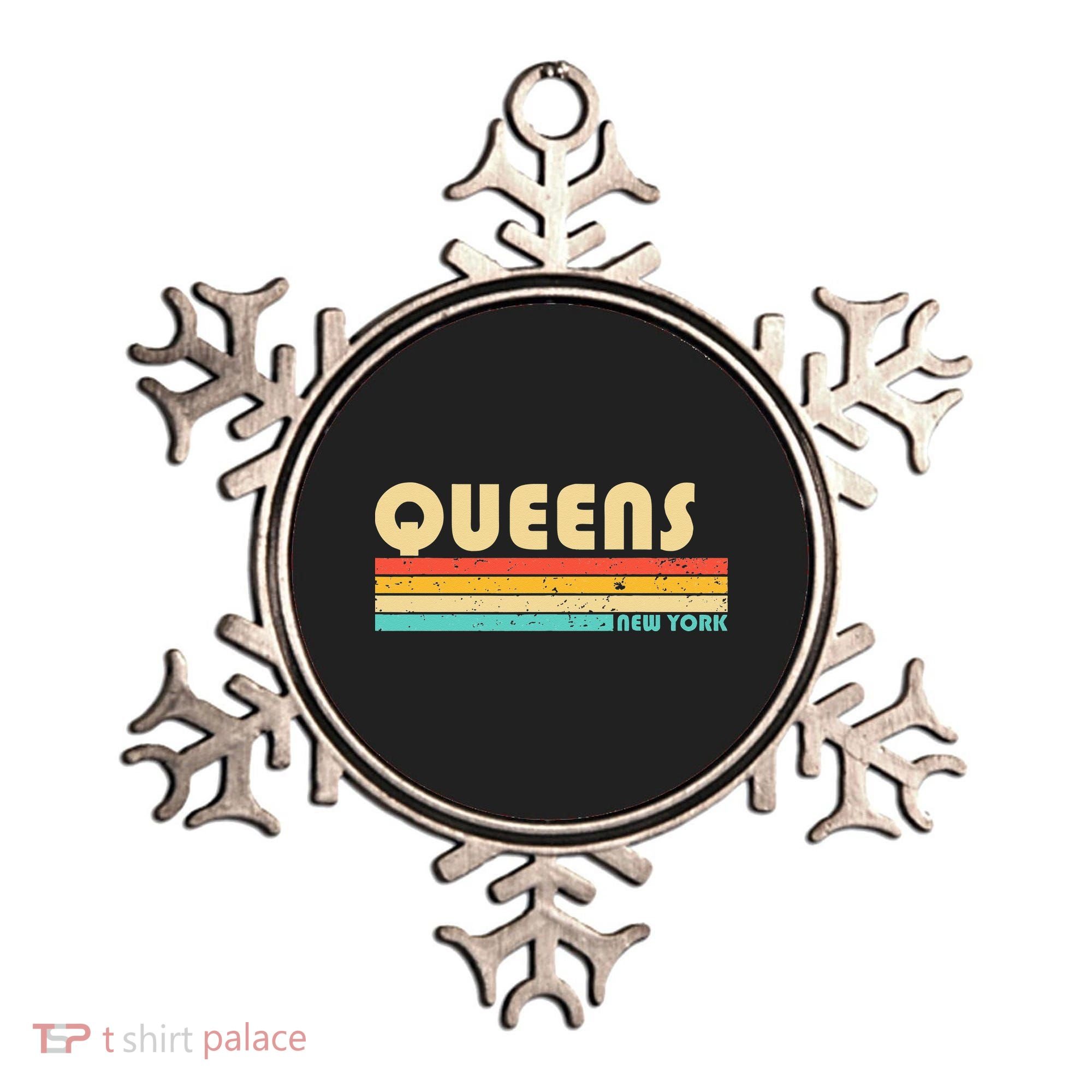 QUEENS NY NEW YORK Funny City Home Roots Retro 70s 80s Ornament