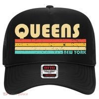 QUEENS NY NEW YORK Funny City Home Roots Retro 70s 80s Hat thumb 0