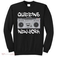 Queens New York Boom Box Graffiti Lettering Sweatshirt thumb 0